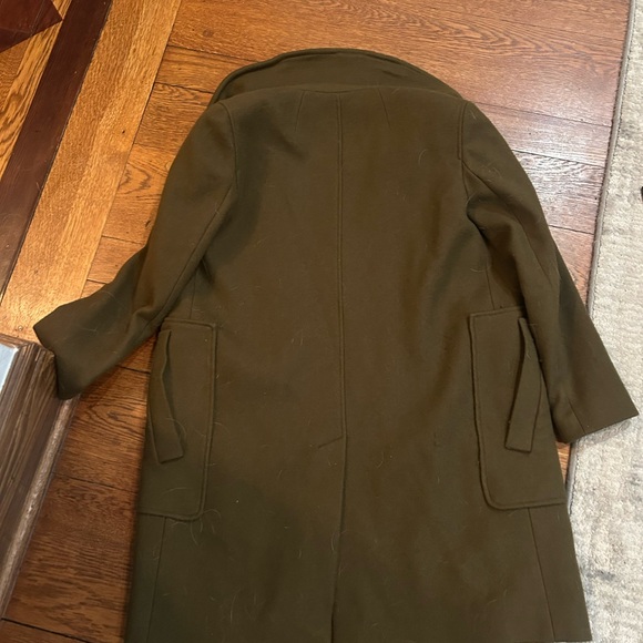 Theory Olive Green Military Coat - Picture 4 of 6